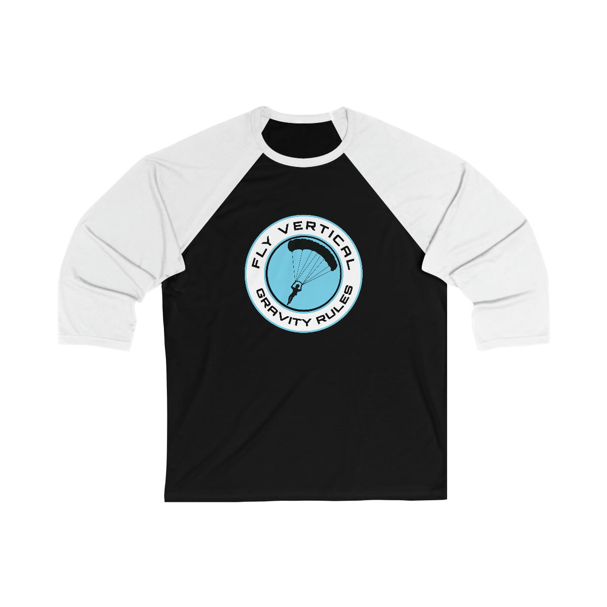 Gravity Rules Skydive 3/4 Sleeve Baseball Tee