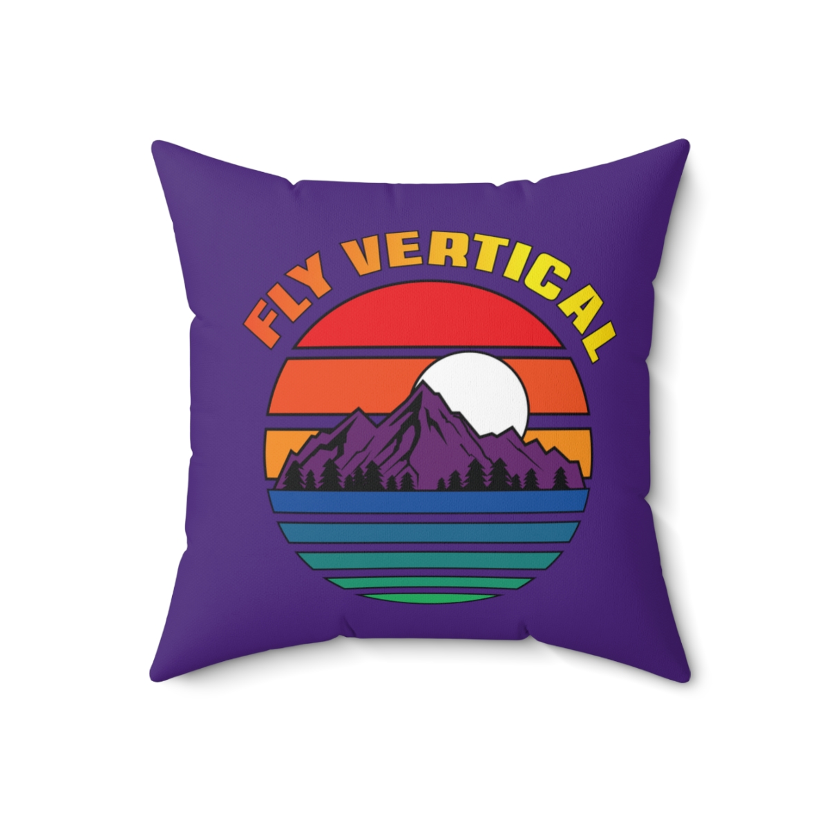 Rainbow Moonlight Purple Pillow