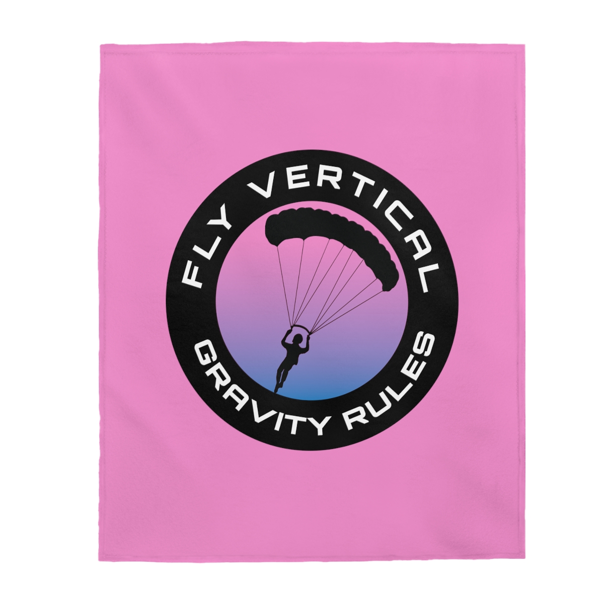 Gravity Rules Skydive Pink Blanket