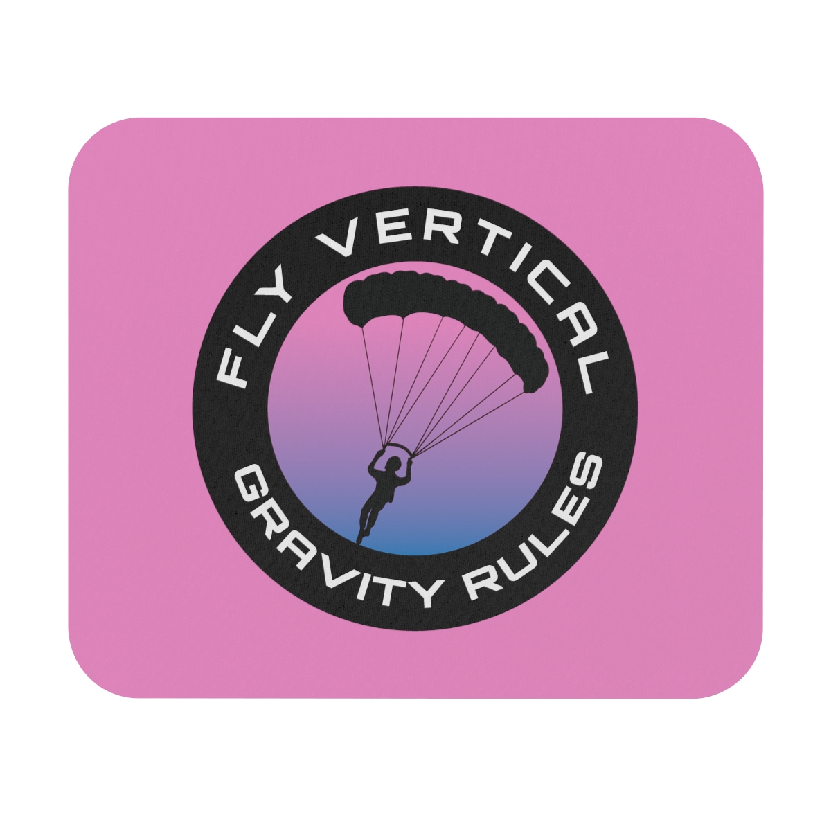 Gravity Rules Skydive Pink Mouse Pad