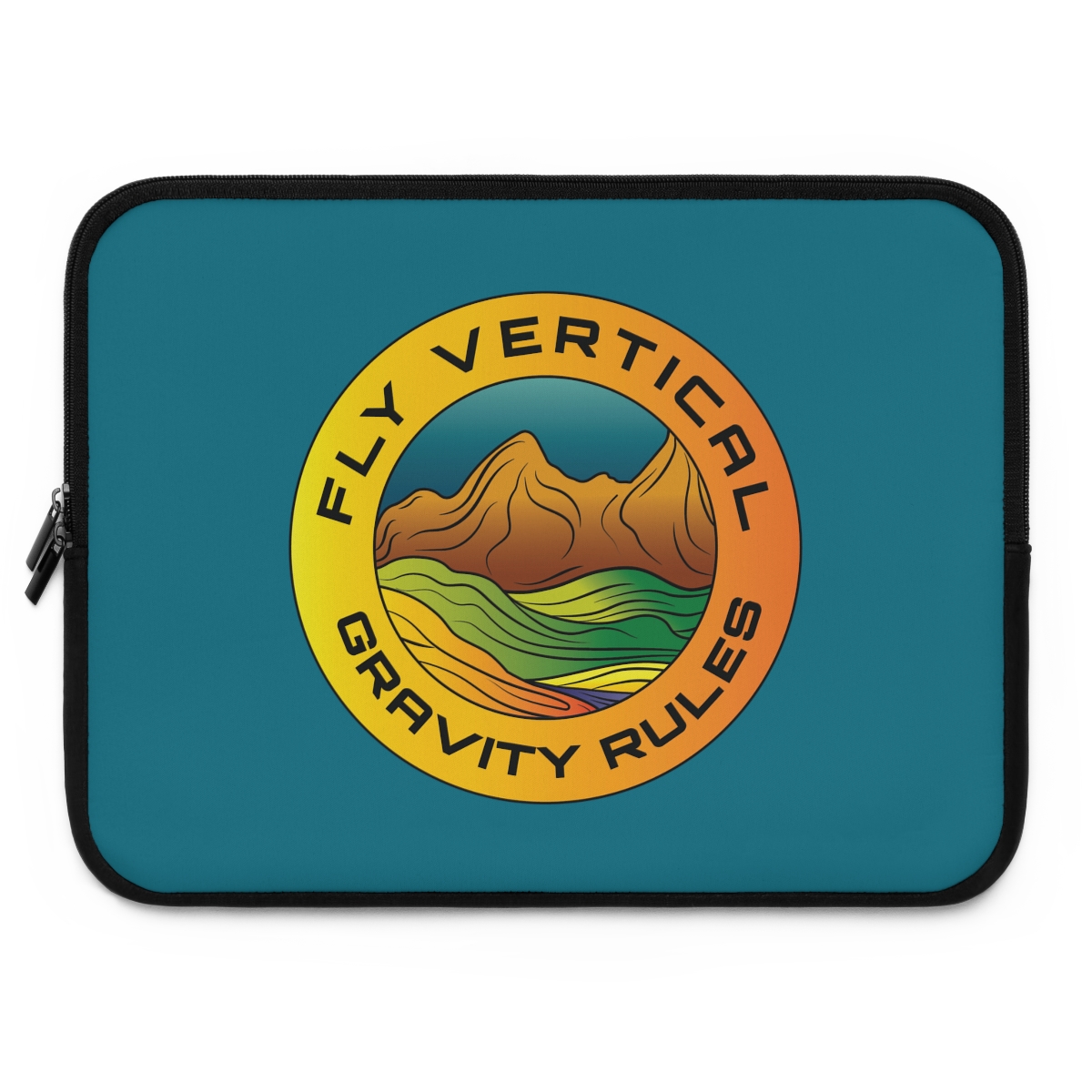 Rolling Hills Teal Laptop Sleeve