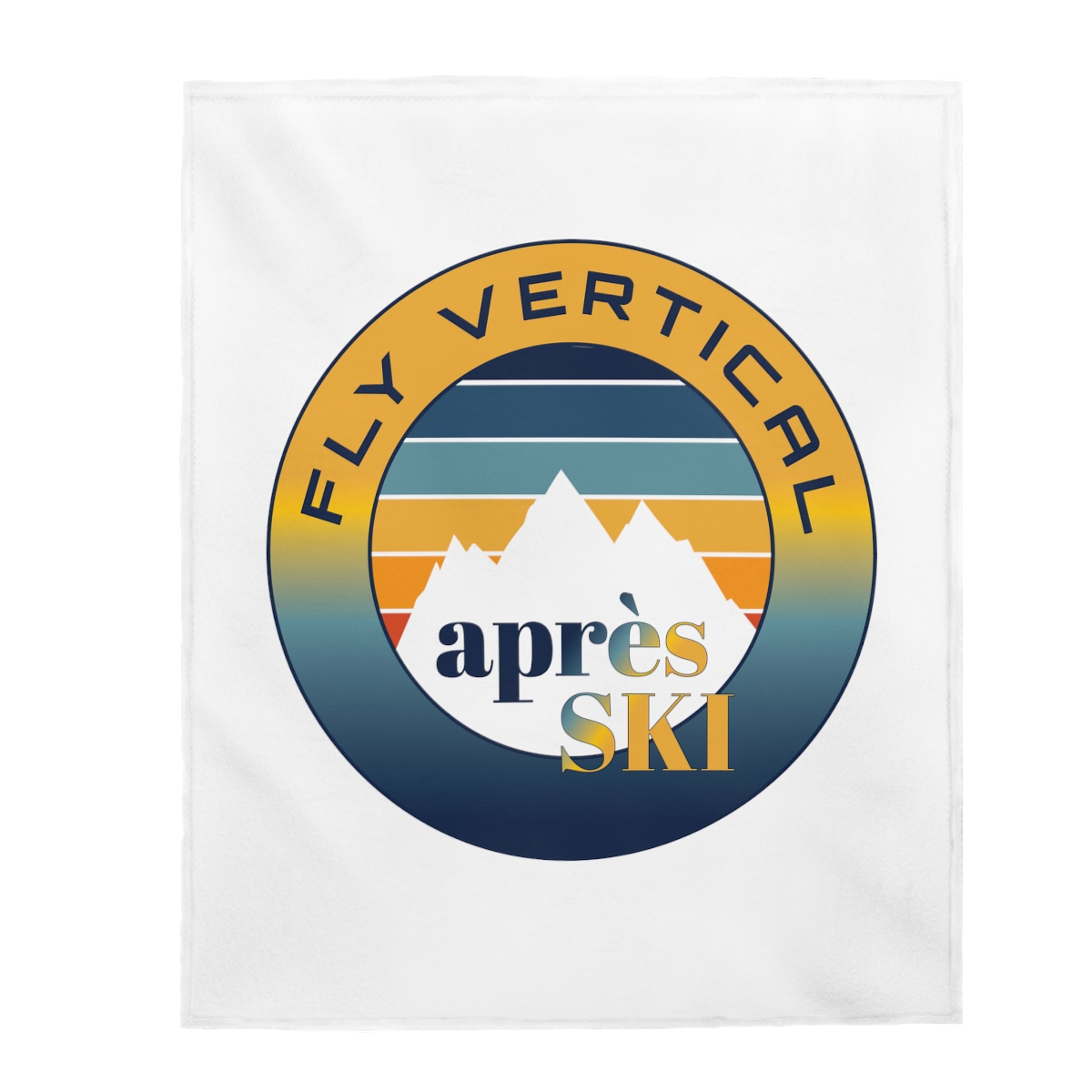 Aprés Ski White Blanket